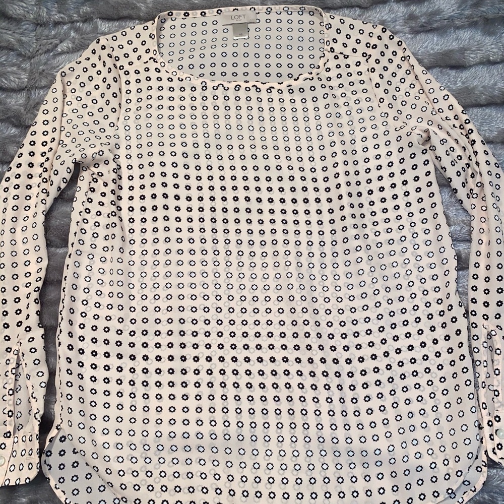 Loft Outlet Pale Pink Blouse